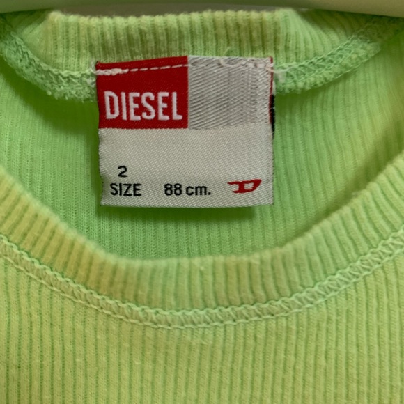 Diesel Toddler Ribbed Logo Tank - Picture 4 of 12